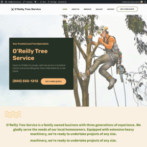 O'Reilly Tree Service Homepage